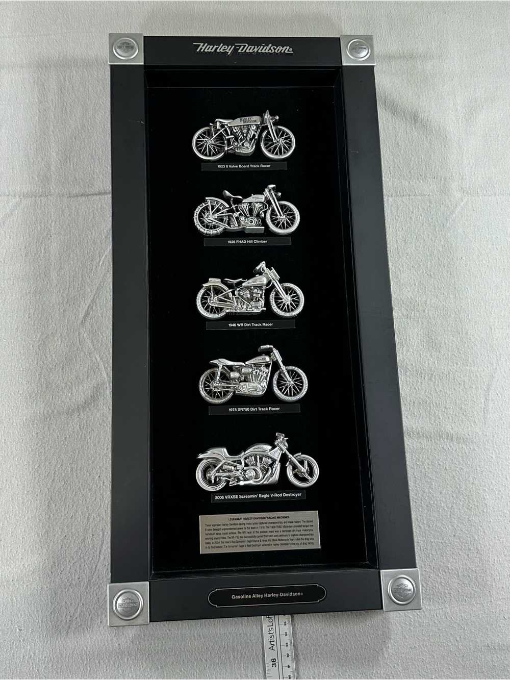 Harley-Davidson Legendary Racing Machines 3D Motorcycle Wall Display